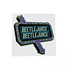 Beetlejuice Marquee Sign Cling at Spirit Halloween