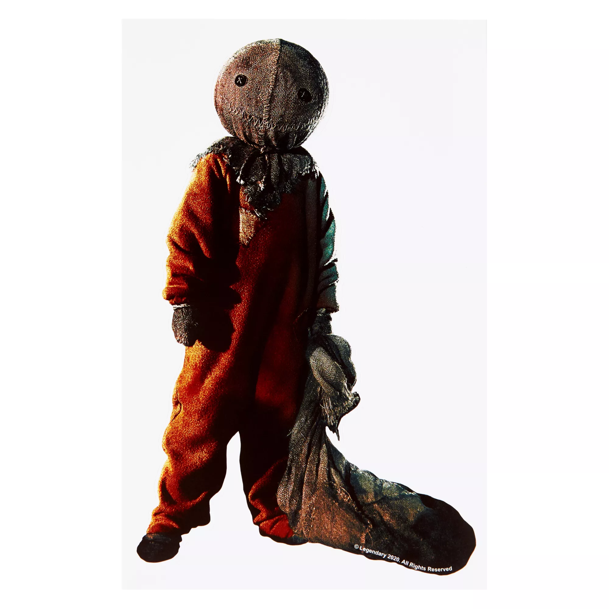 Sam Burlap Bag Decal - Trick 'r Treat at Spirit Halloween