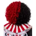 Red and Black Curly Wig at Spirit Halloween