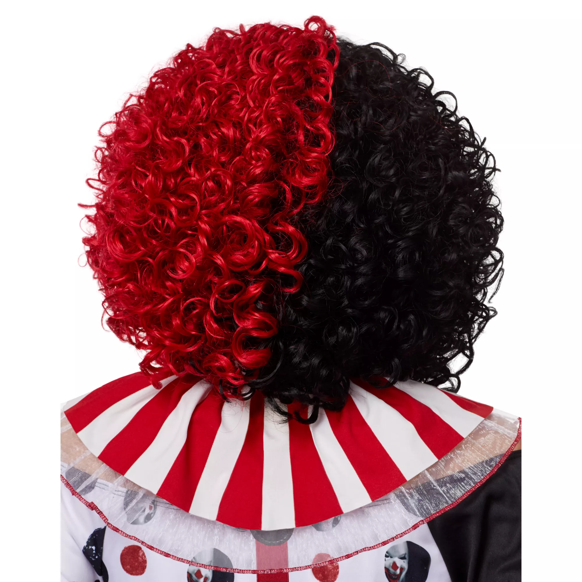 Red and Black Curly Wig at Spirit Halloween