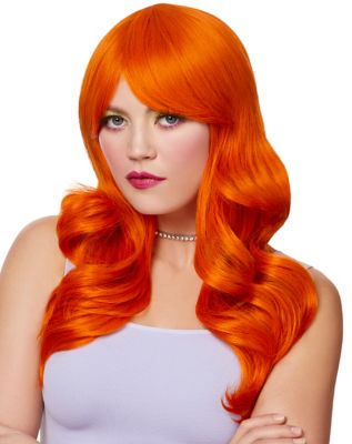 Orange halloween shop wig