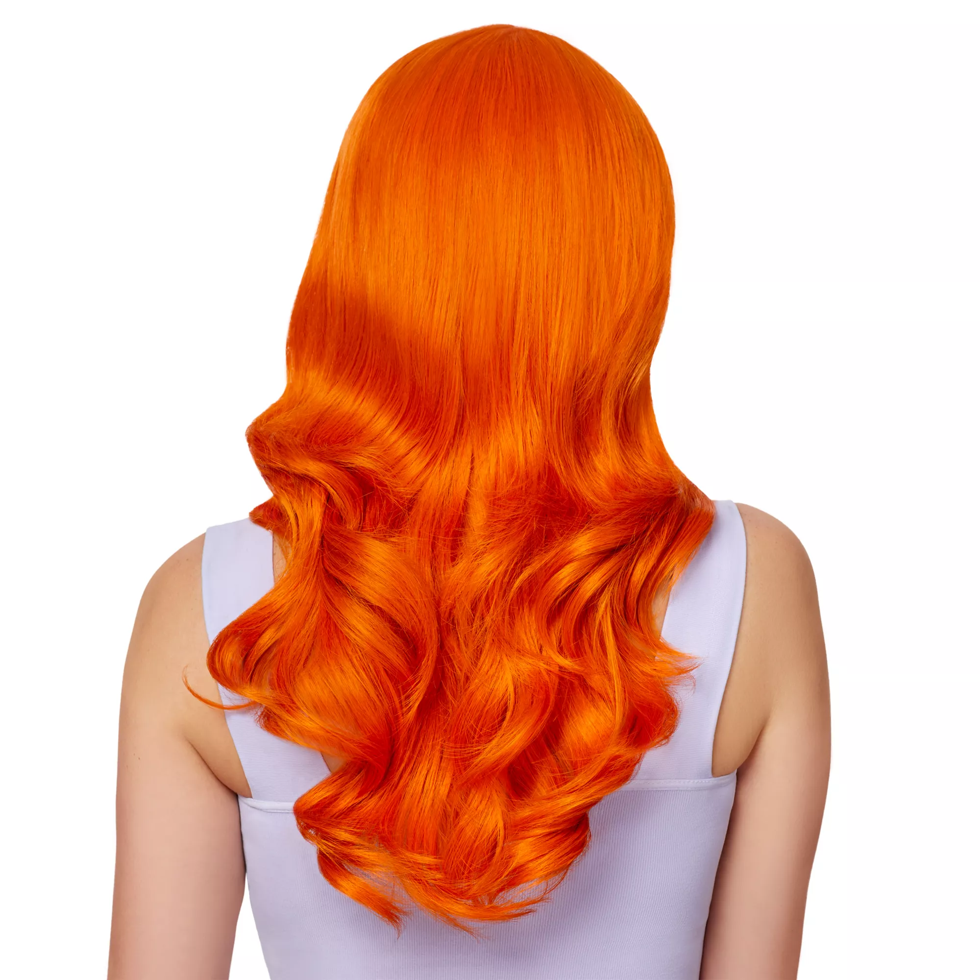 Orange Curly Wig at Spirit Halloween