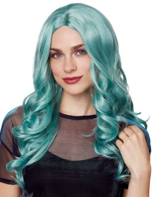 Pastel Blue Curly Wig - Spirithalloween.com