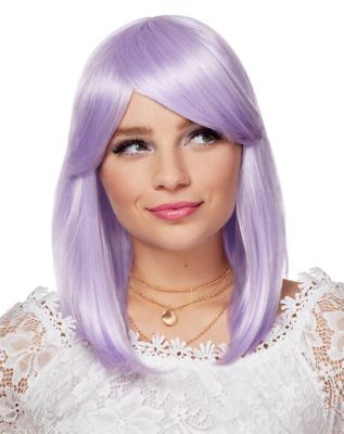 Side Bang Purple Pageboy Wig Spirithalloween