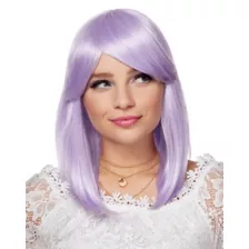 Side Bang Purple Pageboy Wig at Spirit Halloween