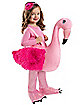 Toddler Faux Fur Flamingo Ride-Along Costume