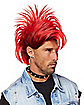 Red and Black Punk Rock Wig