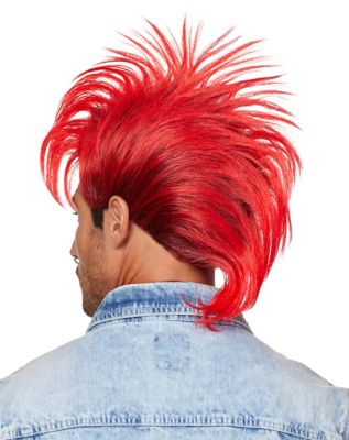 Red and Black Punk Rock Wig