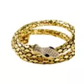 Goldtone Roman Snake Cuff at Spirit Halloween