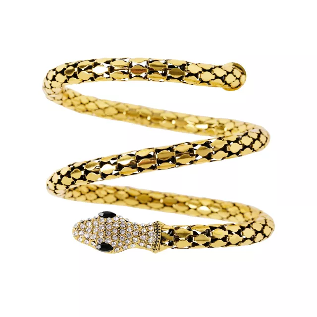 Goldtone Roman Snake Cuff at Spirit Halloween