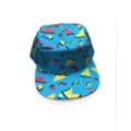 '80s Geometric Print Snapback Hat at Spencer's