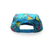 '80s Geometric Print Snapback Hat at Spencer's