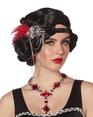 20s Beaded Feather Headband - Spirithalloween.com display picture 2
