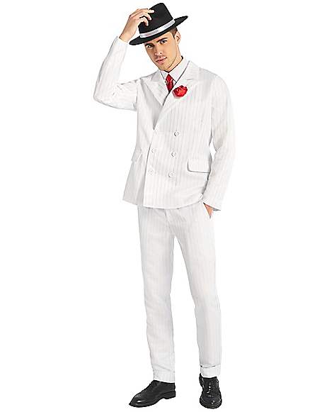Adult White '20s Mobster Suit 
