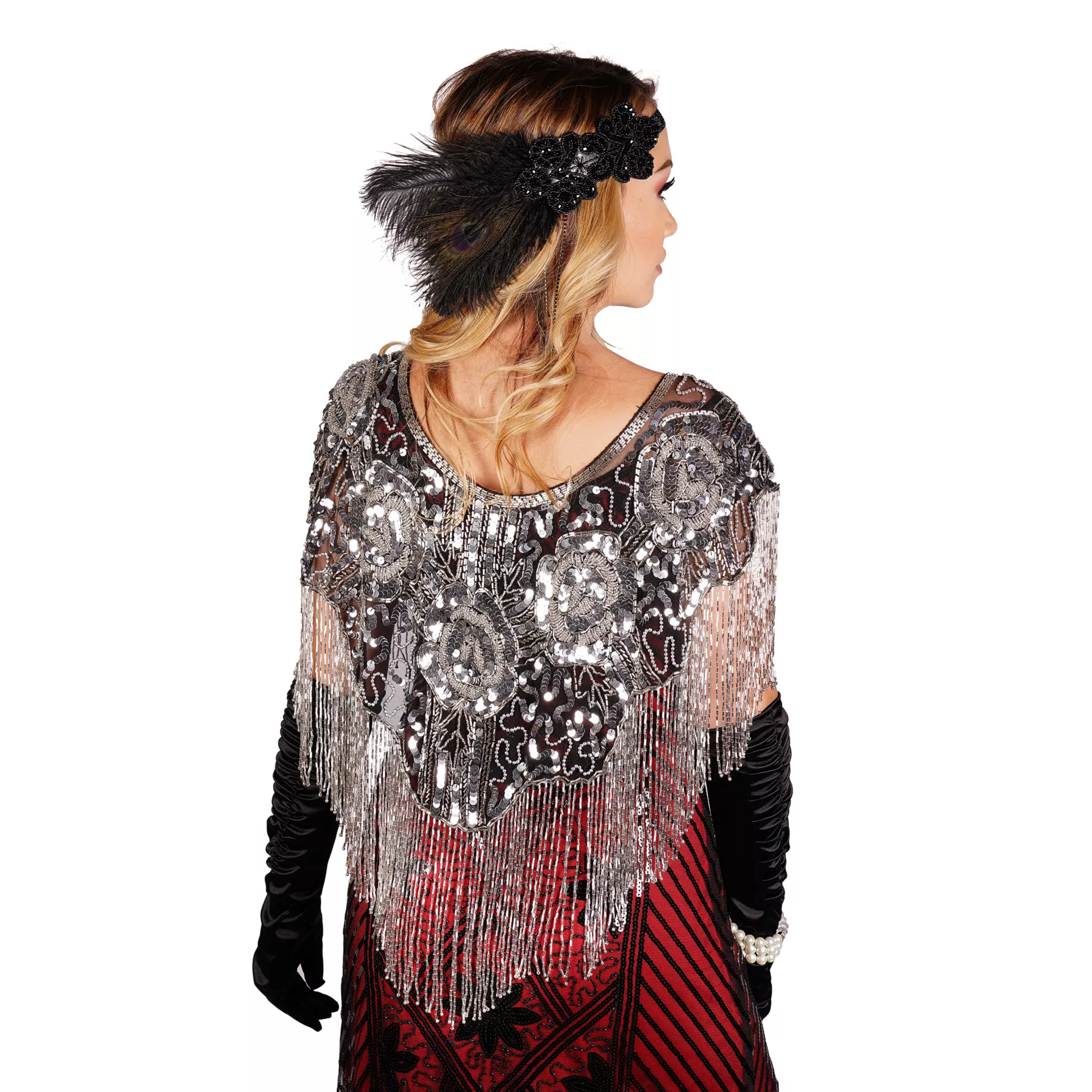 Beaded Flapper Capelet at Spencer's