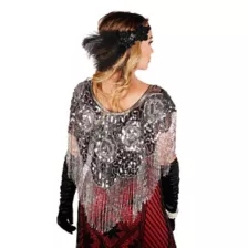Beaded Flapper Capelet at Spencer's