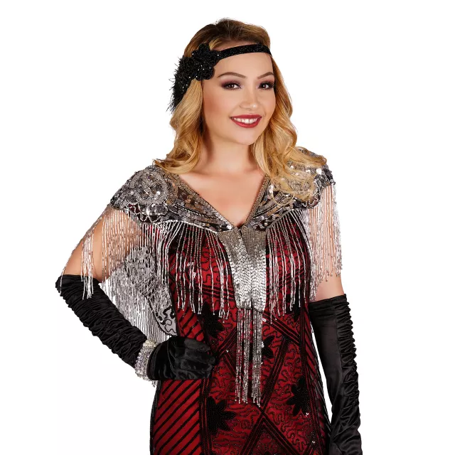 Beaded Flapper Capelet at Spencer's