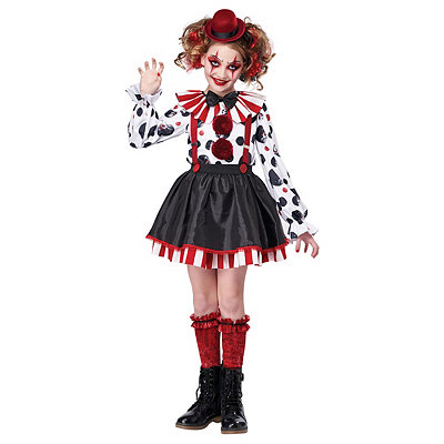 Kids Horror Harlequin Costume 