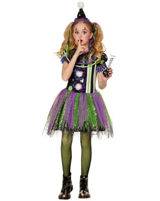 Spirit Halloween Kids Killer Clown Costume Girls Size 8 / 10 Medium ...