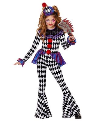 Kids Carnival Clown Unitard Costume 