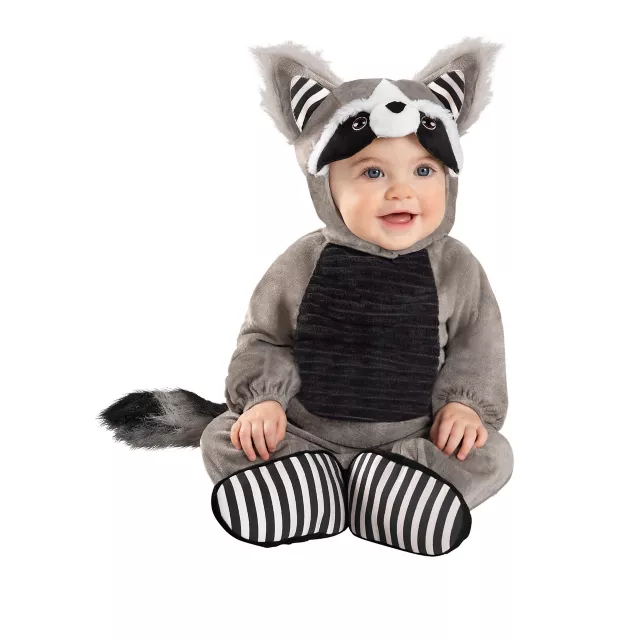 Baby Faux Fur Lil’ Raccoon Costume - Spirithalloween.com