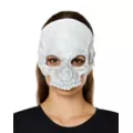 Horror Skeleton Half Mask at Spirit Halloween