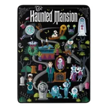The Haunted Mansion Map Fleece Blanket - Disney at Spencer's