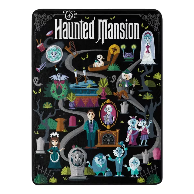 The Haunted Mansion Map Fleece Blanket - Disney at Spencer's