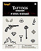 Mini Temporary Tattoos - 20 Pack