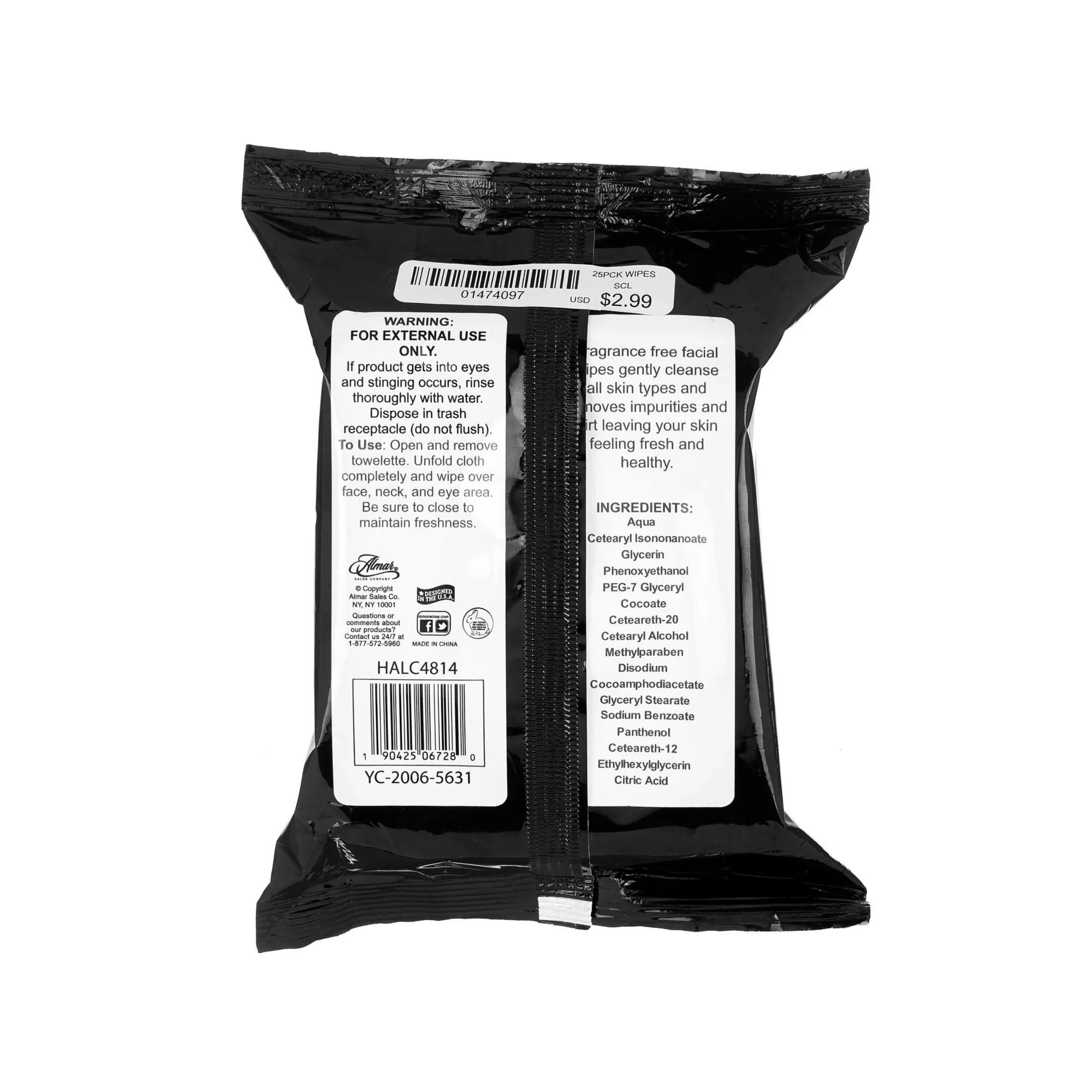 Makeup Removing Wipes - 25 Pack at Spirit Halloween