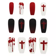 Bloody Cross Press On Nails at Spirit Halloween