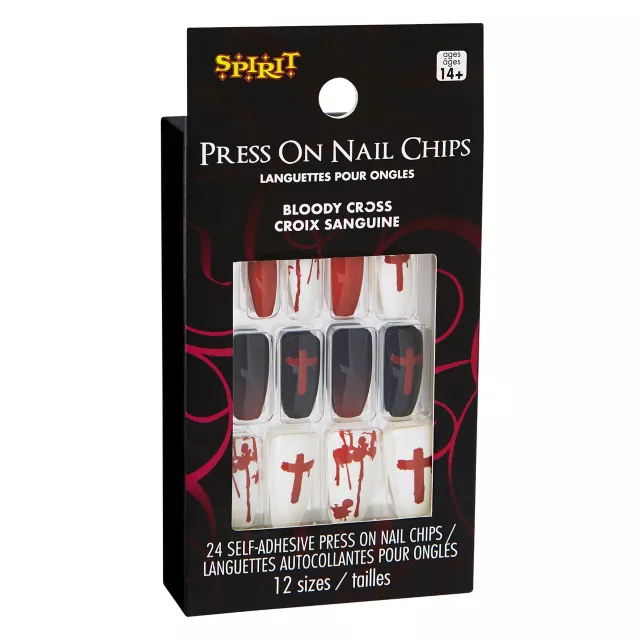 Bloody Cross Press On Nails at Spirit Halloween