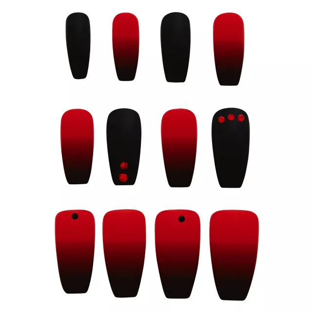 Red and Black Press On Nails at Spirit Halloween