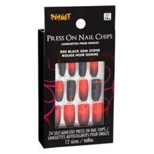 Red and Black Press On Nails at Spirit Halloween