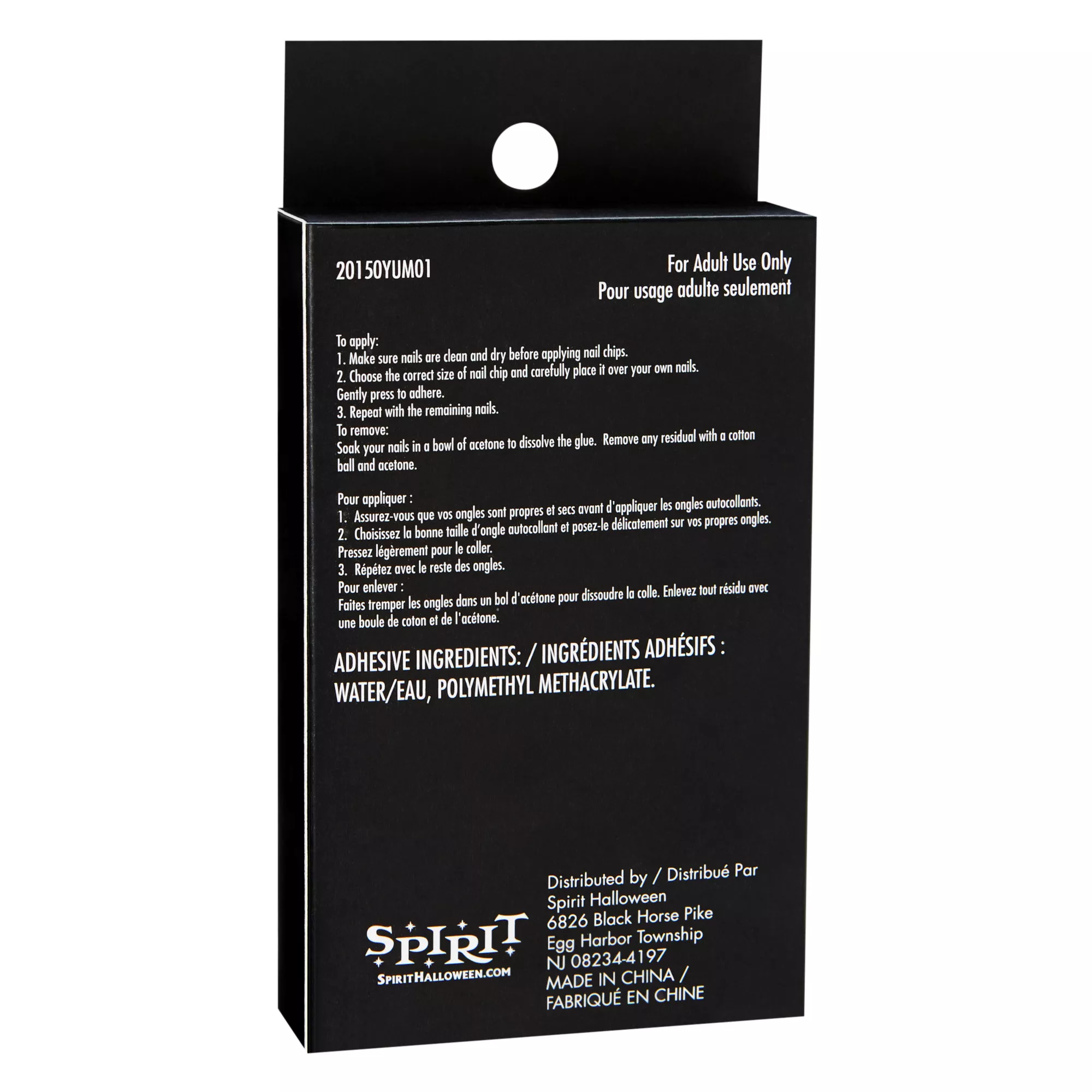 Red and Black Press-On Nails at Spencer's