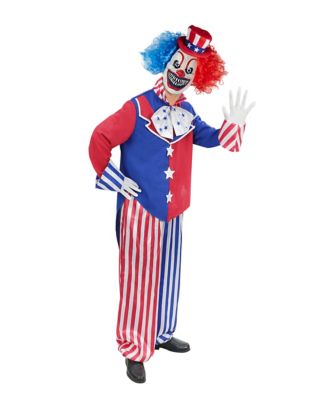 Adult Patriotic Clown Costume