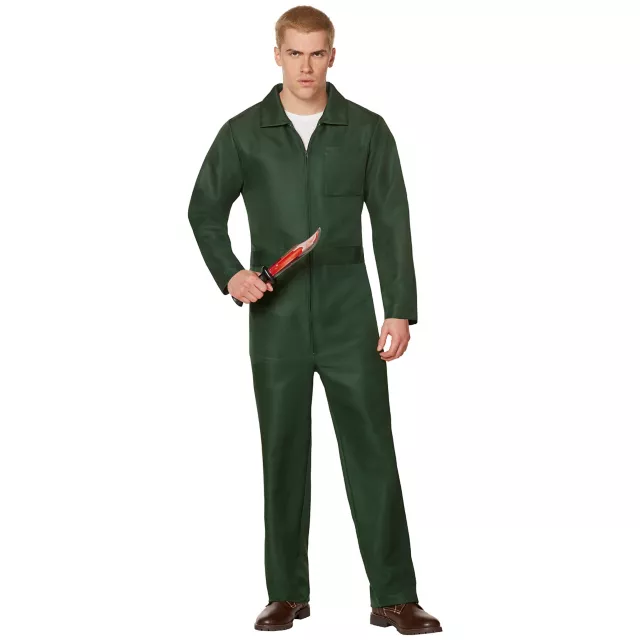 Adult Green Mechanic Jumpsuit Spirithalloween