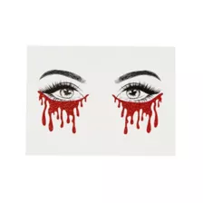 Red Glitter Tears at Spirit Halloween