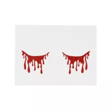 Red Glitter Tears at Spirit Halloween