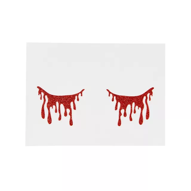 Red Glitter Tears at Spirit Halloween
