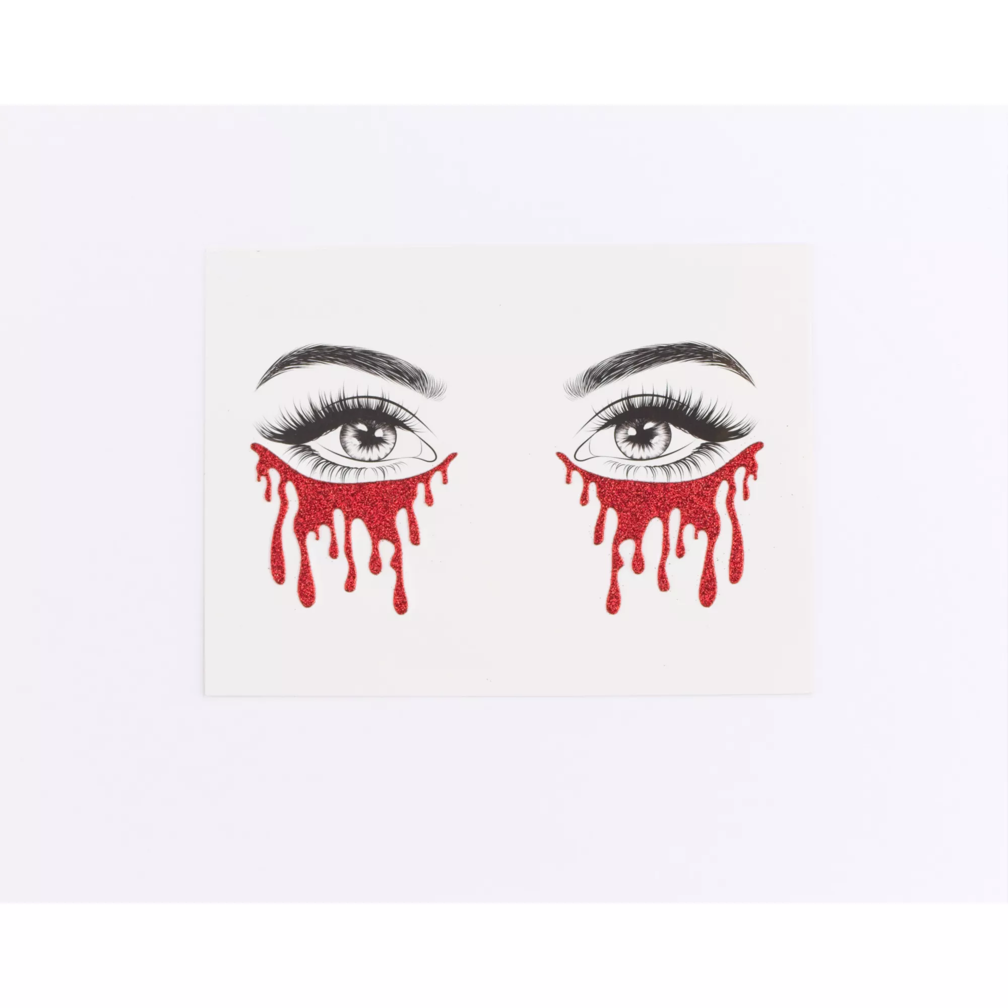 Red Glitter Tears at Spirit Halloween