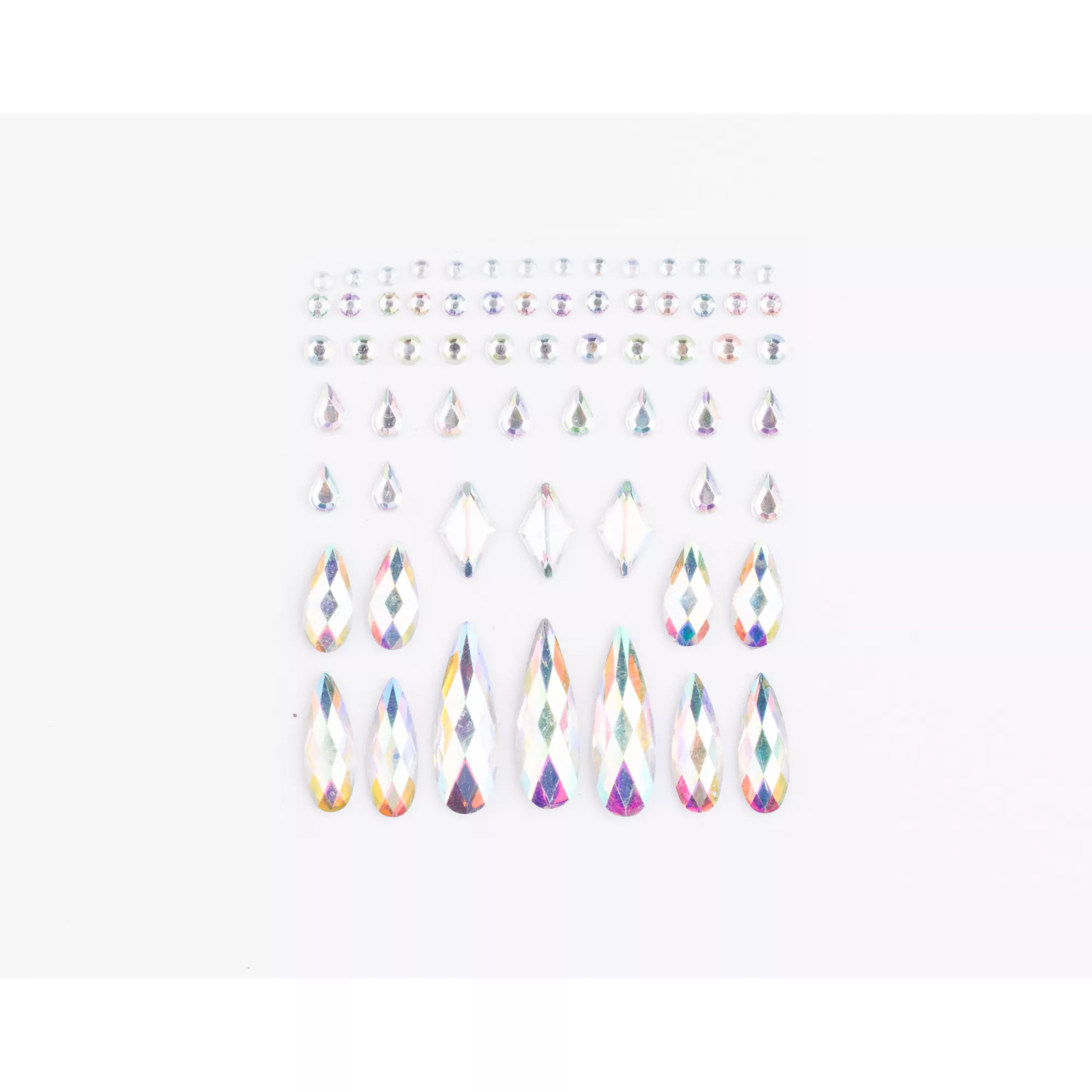 Clear Press On Gem Stones 65 Piece Set at Spirit Halloween