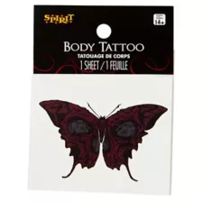 Butterfly Skull Temporary Tattoo at Spirit Halloween
