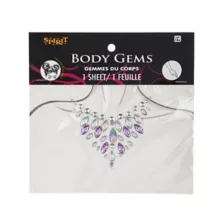 Iridescent Sternum Body Gems at Spirit Halloween
