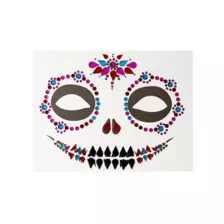 Sugar Skull Face Decal at Spirit Halloween
