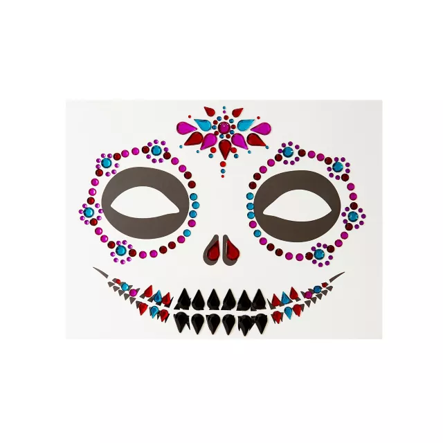 Sugar Skull Face Decal at Spirit Halloween