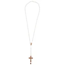 Day of the Dead Rosary Cross Necklace at Spirit Halloween