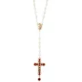 Day of the Dead Rosary Cross Necklace at Spirit Halloween