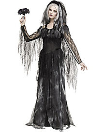 Ladies Dead Zombie Victorian Nurse Costume Ghost Womens Halloween Fancy Dress 