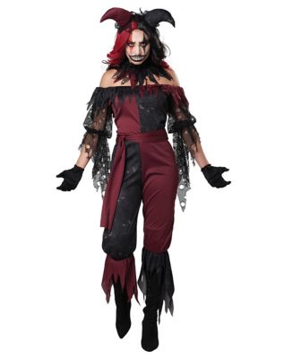 Girl's Harley Quinn Suicide Squad Costume, Jester Jumpsuit for Super  Villain Outfit, Comic Cosplay & Halloween